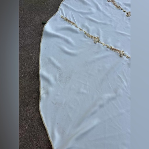 Kaftan Elegance two piece custom-made bridal kaftan- offwhite with gold - Picture 12 of 16